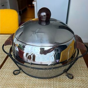 Cool, vintage West-bend penguin ice bucket with stand.